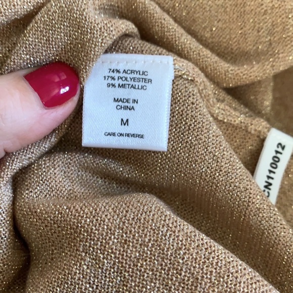 New York & Company cardigan metallic NWT $70 - Picture 8 of 9